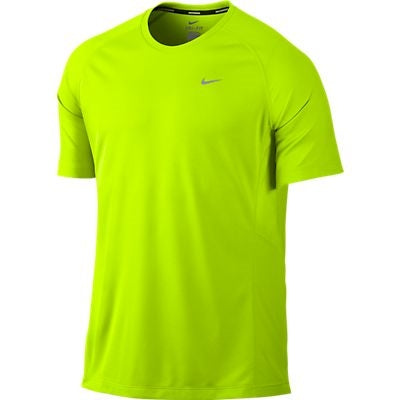 NIKE MILER SS UV (TEAM) TEE VOLT REFLECT