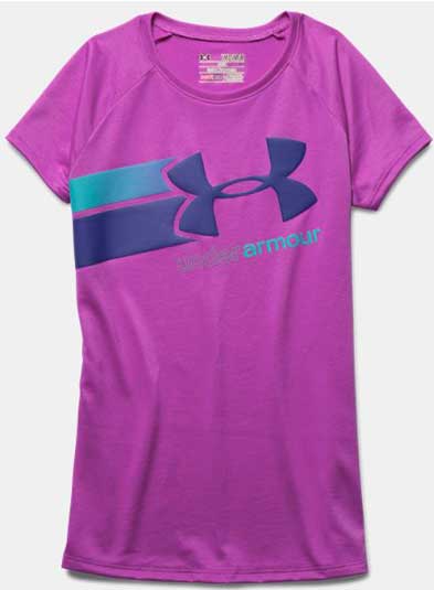 UNDER ARMOUR GIRLS FAST LANE TEE