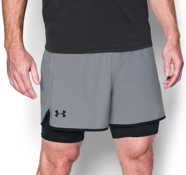 UNDER ARMOUR MEN'S QUALIFIER 2in1 SHORTS