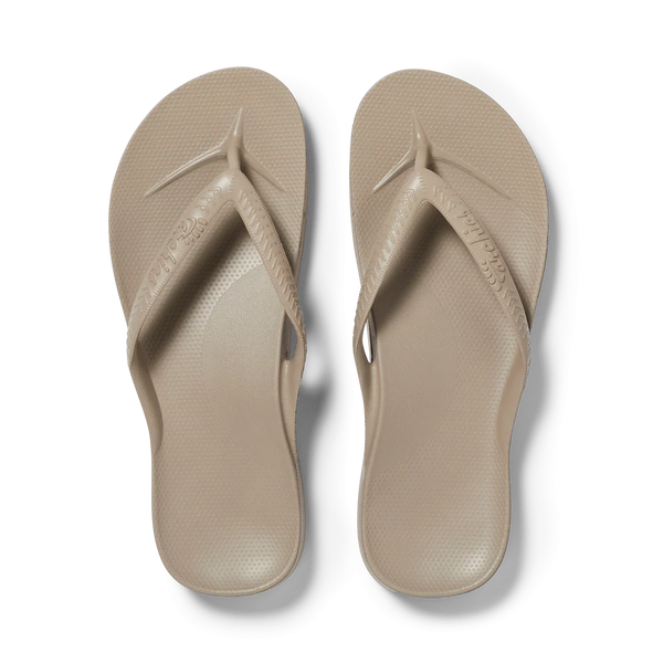 Archies Arch Support Jandals – Taupe Unisex