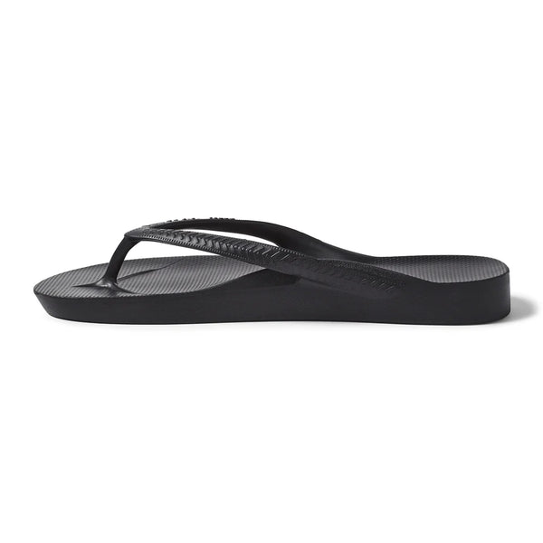 Archies Arch Support Jandals – Black Unisex