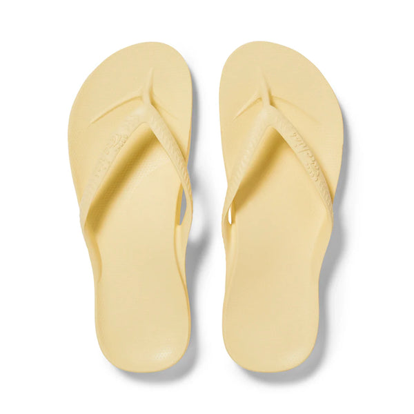 Archies Arch Support Jandals – Lemon Unisex