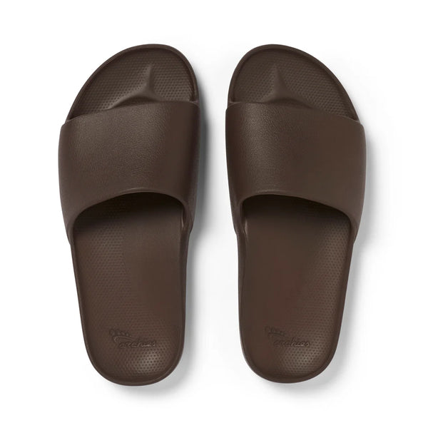 Archies Arch Support Slides – Brown Unisex