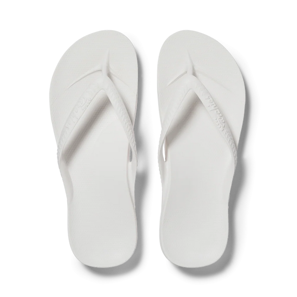 Archies Arch Support Jandals – White Unisex