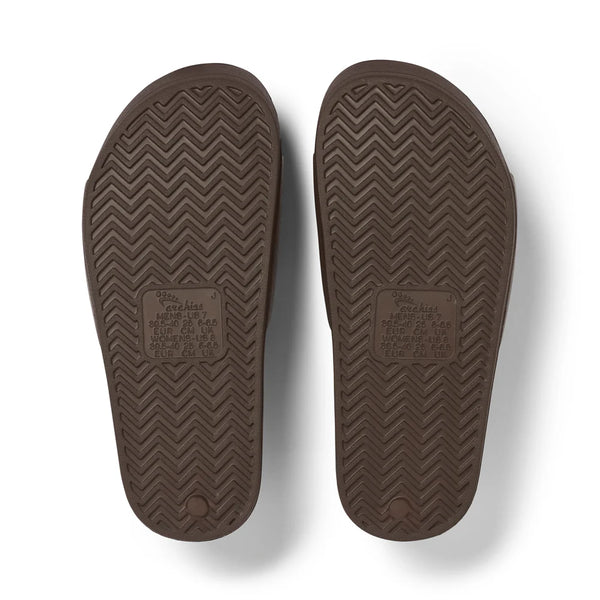 Archies Arch Support Slides – Brown Unisex