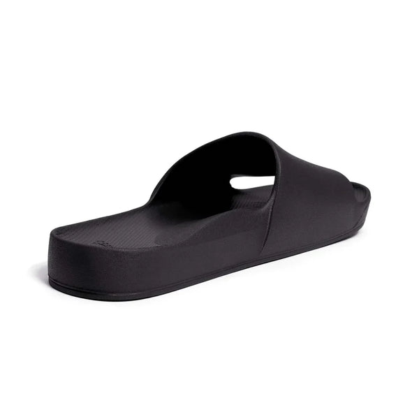 Archies Arch Support Slides – Black Unisex