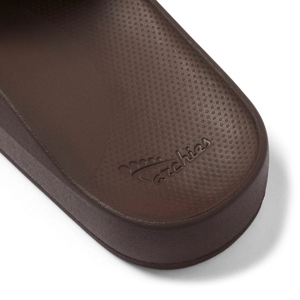 Archies Arch Support Slides – Brown Unisex