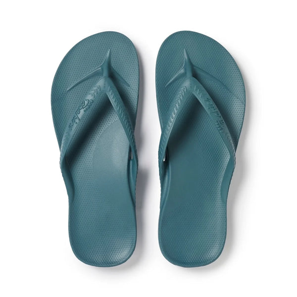 Archies Arch Support Jandals – Teal Unisex