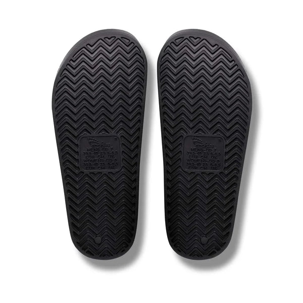 Archies Arch Support Slides – Black Unisex