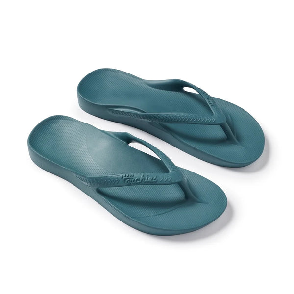 Archies Arch Support Jandals – Teal Unisex