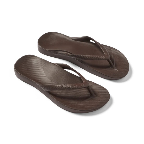 Archies Arch Support Jandals – Brown Unisex