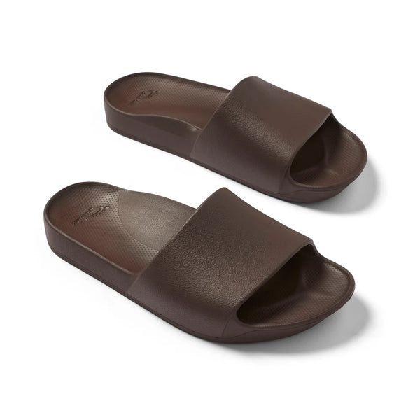 Archies Arch Support Slides – Brown Unisex