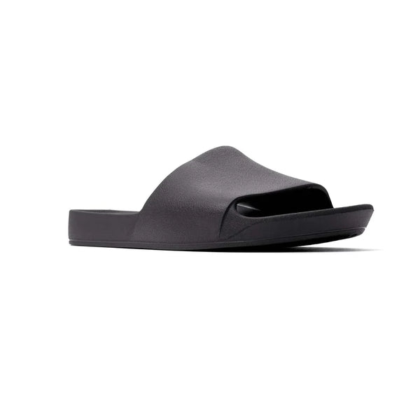 Archies Arch Support Slides – Black Unisex