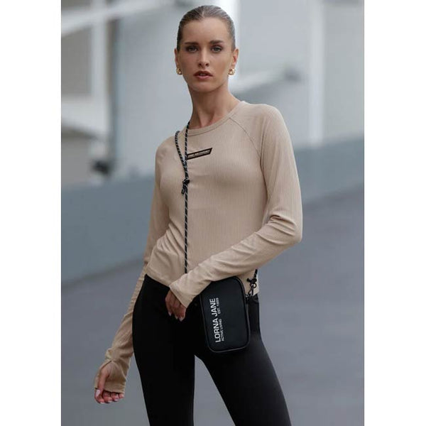 Lorna Jane Warm Up Rib Long Sleeve Top