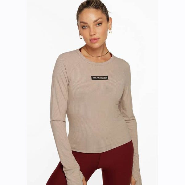 Lorna Jane Warm Up Rib Long Sleeve Top