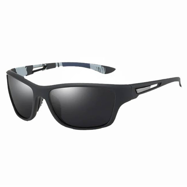 Aoron Sports Sunglasses Black with Smoke Lens