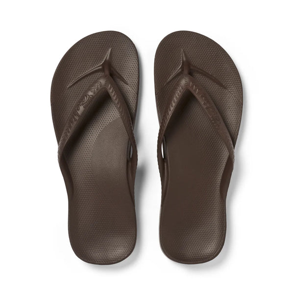 Archies Arch Support Jandals – Brown Unisex