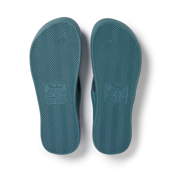 Archies Arch Support Jandals – Teal Unisex