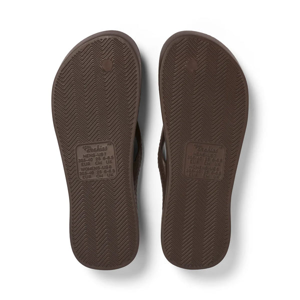 Archies Arch Support Jandals – Brown Unisex