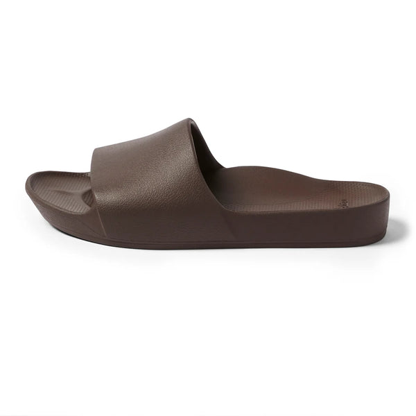 Archies Arch Support Slides – Brown Unisex