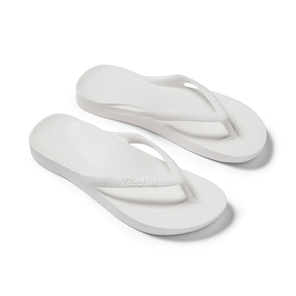 Archies Arch Support Jandals – White Unisex