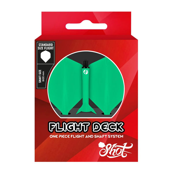 Shot Darts Flight Deck-One Piece Dart Flight and Shaft System