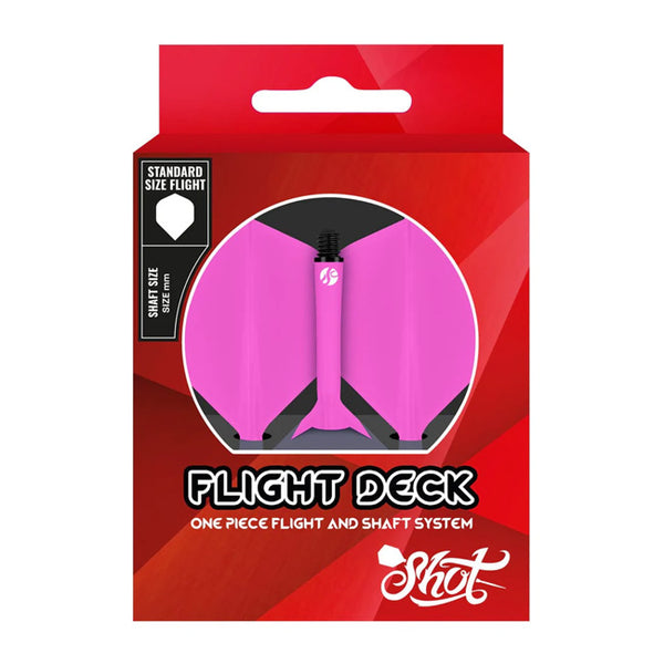 Shot Darts Flight Deck-One Piece Dart Flight and Shaft System