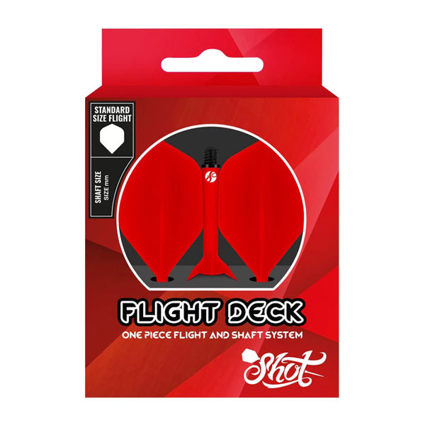 Shot Darts Flight Deck-One Piece Dart Flight and Shaft System