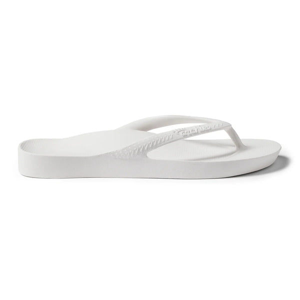Archies Arch Support Jandals – White Unisex