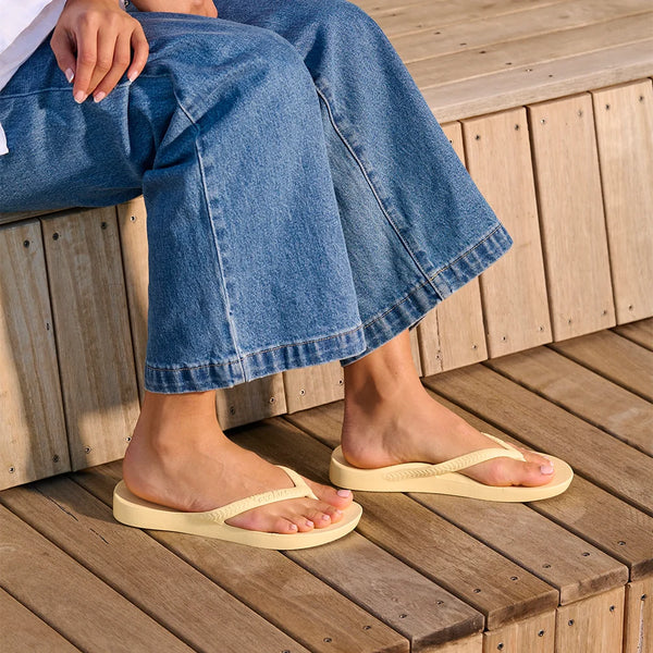 Archies Arch Support Jandals – Lemon Unisex