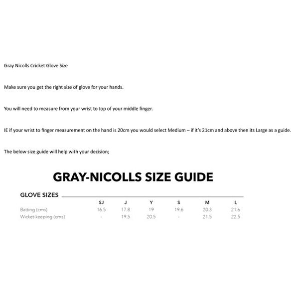 Gray Nicolls GN 900 Batting Gloves Right Hand