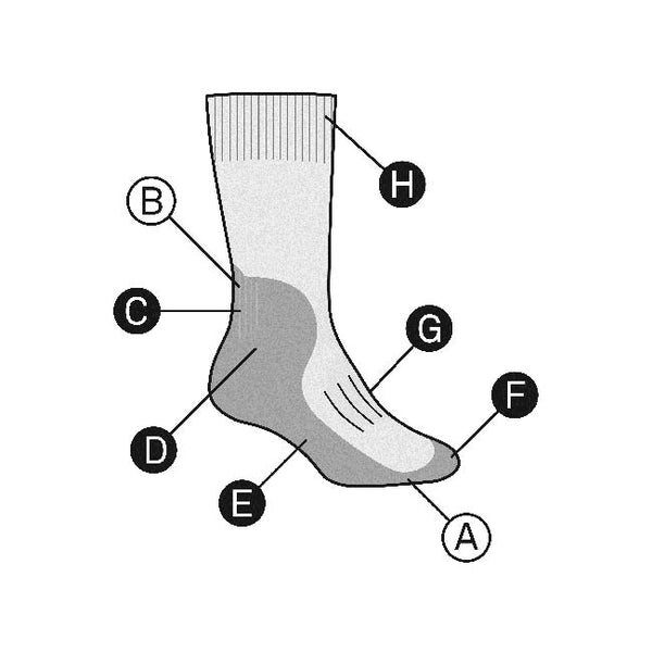Icebreaker Mens Hike + Light Crew Sock