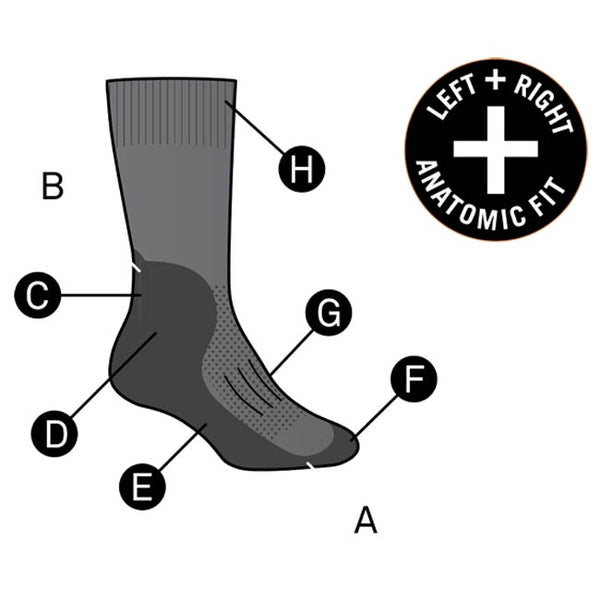 Icebreaker Men's Merino Hike+ Heavy Crew Socks