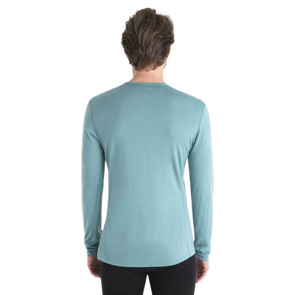 Icebreaker Men’s Oasis 200 Long Sleeve Crewe Ski Stripes