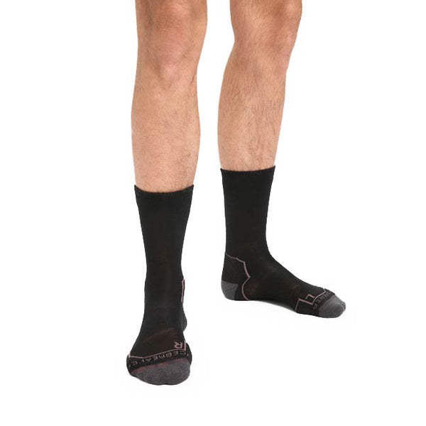 Icebreaker Mens Hike + Light Crew Sock
