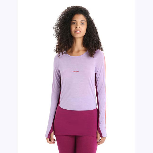 Icebreaker Women's 125 ZoneKnit Merino Long Sleeve Crewe Thermal Top