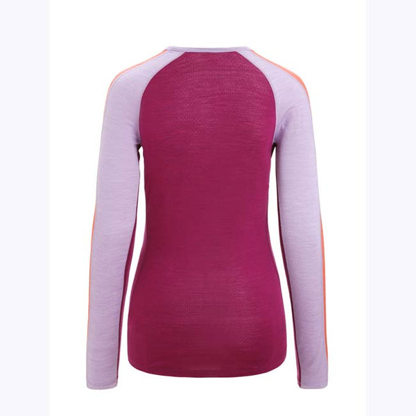 Icebreaker Women's 125 ZoneKnit Merino Long Sleeve Crewe Thermal Top