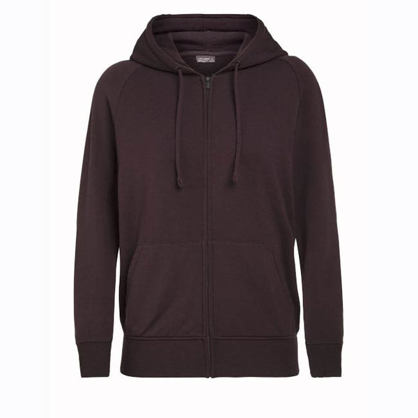 Icebreaker Women's Nature Dye Merino Helliers Long Sleev Zip Hood Jacket CL 2023