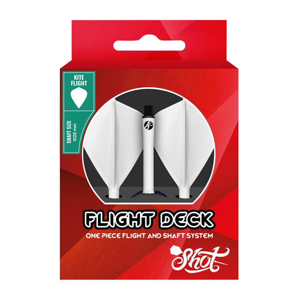 Shot Darts Flight Deck-One Piece Dart Flight and Shaft System-Kite