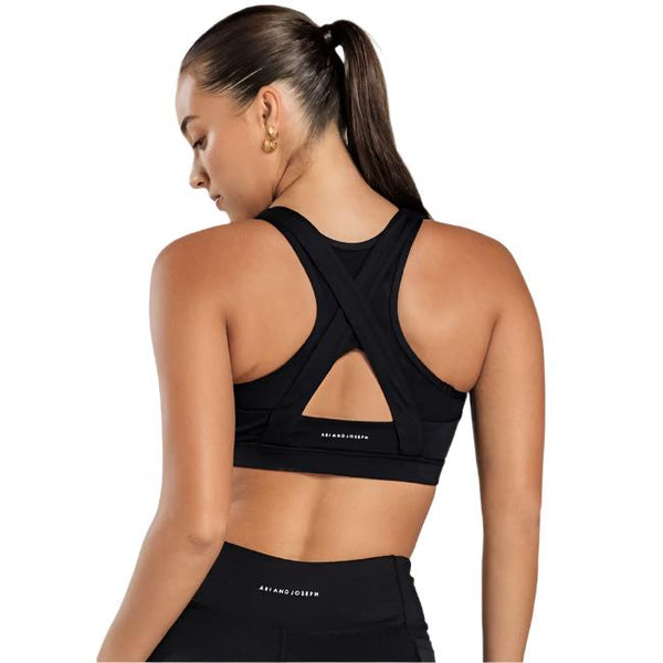 Abi and Joseph Leo Hi-Tech Sports Bra - Black