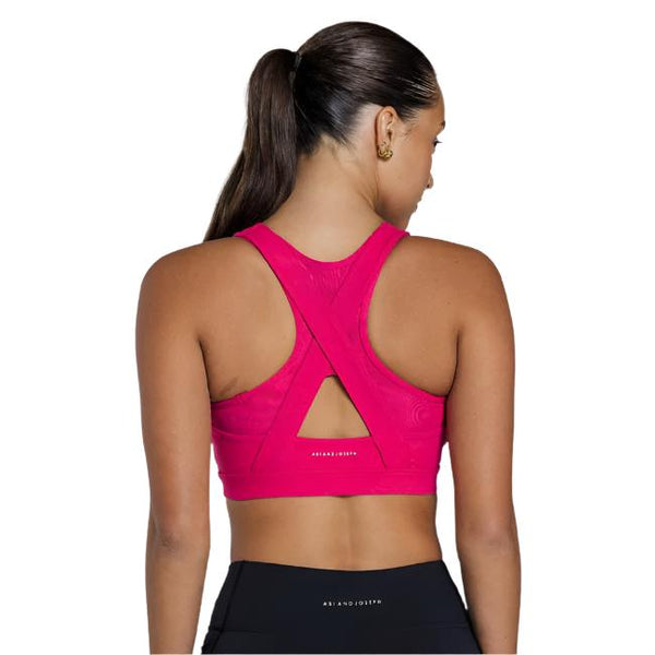 Abi and Joseph Leo Hi-Tech Sports Bra - Raspberry Rose