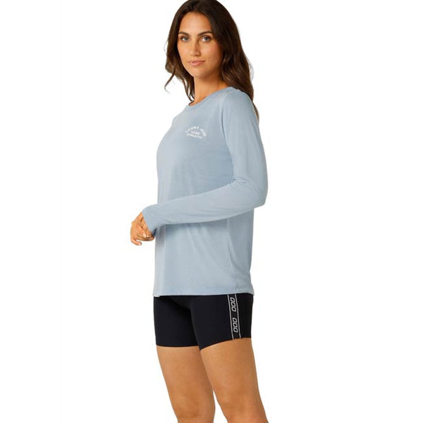 Lorna Jane Lotus Long Sleeve Top Glacier Blue