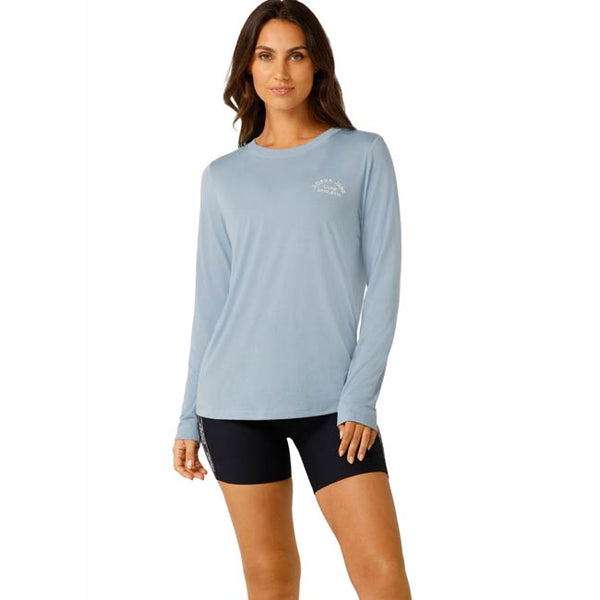 Lorna Jane Lotus Long Sleeve Top Glacier Blue