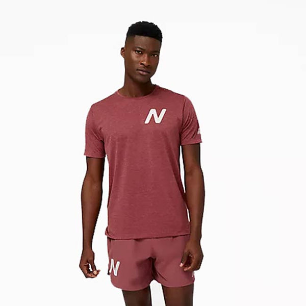 New Balance Men’s Graphic Impact Run Short Sleeve
