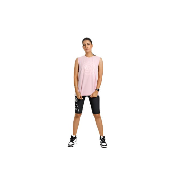 Rose Road Fox Singlet with Tonal Rose