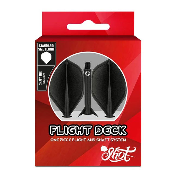 Shot Darts Flight Deck-One Piece Dart Flight and Shaft System