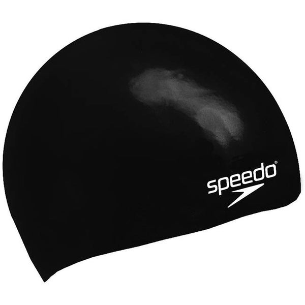 Speedo Silicone Moulded Swim Cap- Black