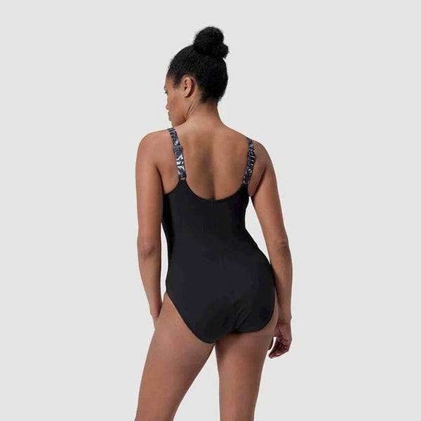 Speedo Womens Shaping Printed Splice Swimsuit
