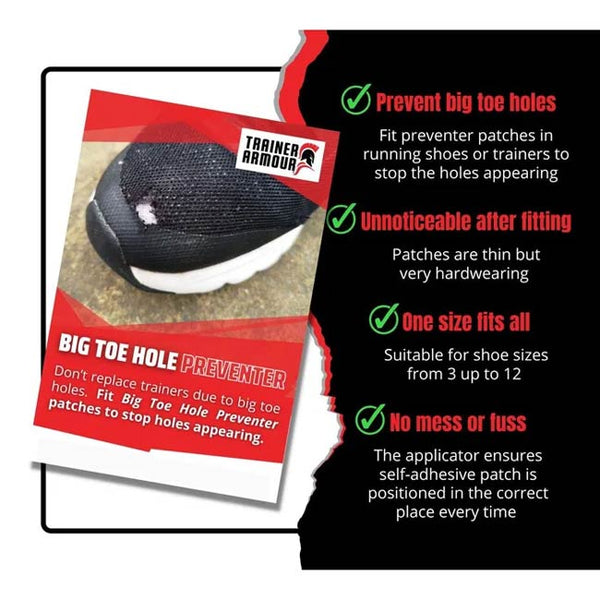 Trainer Armour Big Toe Hole Preventer Pack