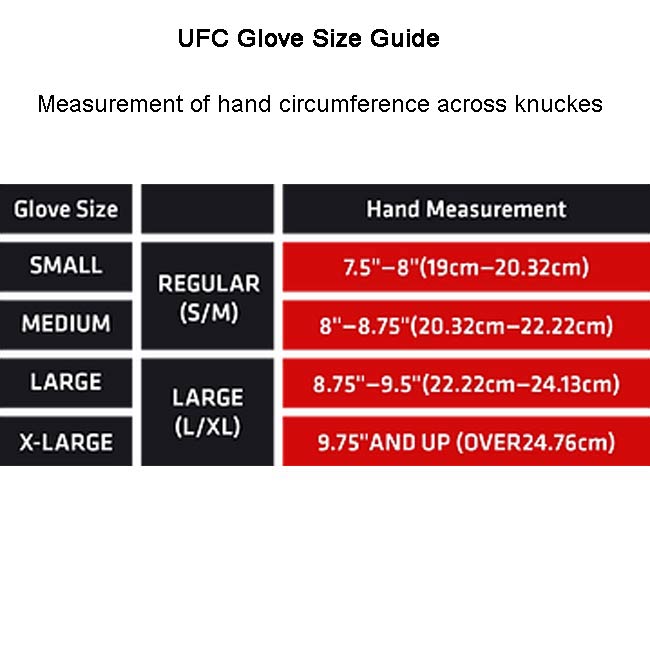 Ufc Mma Gloves Size